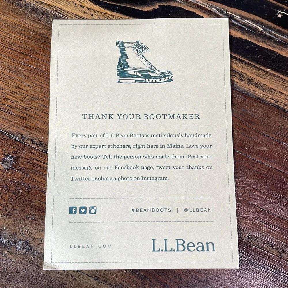 L.L.Bean waterproof classic Bean Boot size 10 NEW IN BOX - great boots! - Picture 7 of 16
